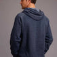Sudadera con capucha para hombre - Stetson Eagle en Escudo Circular (Azul Marino)