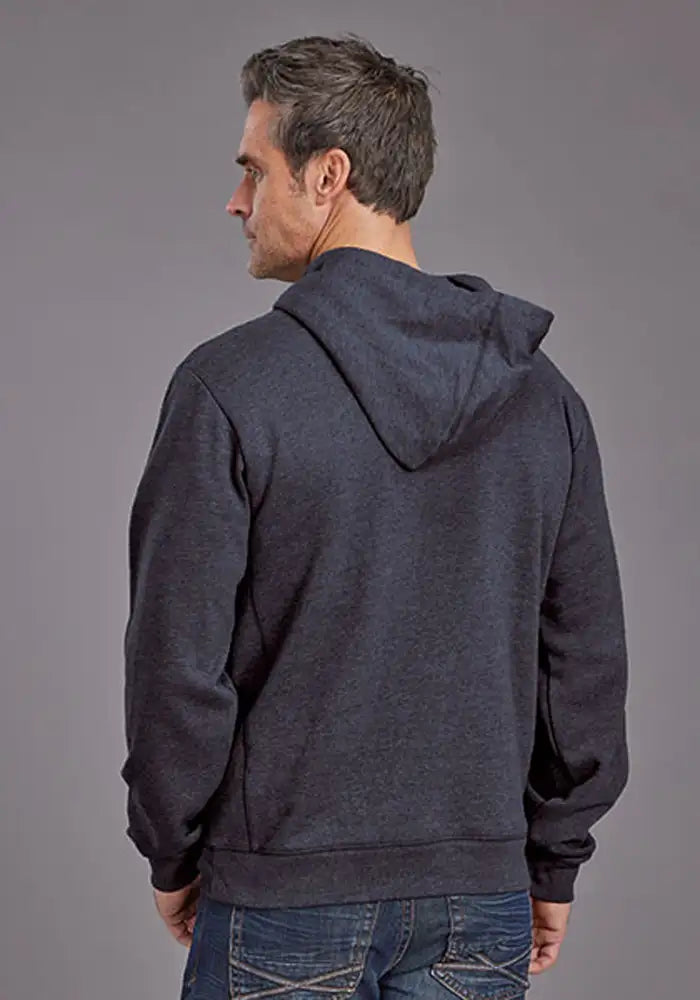 Sudadera con capucha Stetson Vintage lavada con minerales (azul marino) - para hombre