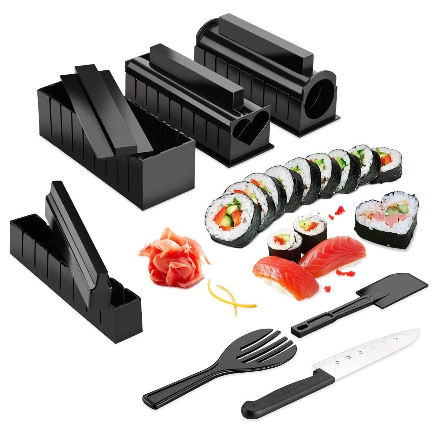 11 piezas: kit de herramientas para hacer sushi DIY