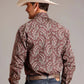 Stetson Siren Paisley (vino) - Camisa Western de hombre