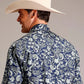 Stetson Midnight Paisley (Azul) - Camisa Vaquera para Hombre
