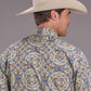 Stetson 2515 Summer Medallion (Blue) - Men's Western Shirt