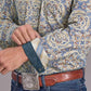 Stetson 2515 Summer Medallion (Blue) - Men's Western Shirt