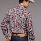 Stetson 2035 Country Paisley (Wine) - Men's Western Shirt