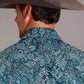 Stetson Forest Paisley (Green) - Men's Western Shirt