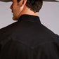 Stetson 4296 Solid (Black) - Men's Western Shirt
