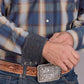 Stetson 2513 Ranch Plaid (Blue) - Men's Western Shirt
