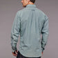Stetson Chambray Button Front (Blue) - Men's Western Shirt