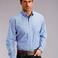 Stetson 0898 Candy Stripe Straight (Blue) - Men's Western Shirt