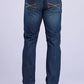 Stetson 1210 Straight Fit (Brown/Dark Wash) - Men's Jeans