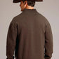 Stetson Ombre Boarder (Brown) - Men's Wool Blended Sweater