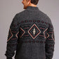 Stetson 1343 Horizontal Aztec (Grey) - Men's Sweater
