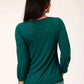 Stetson Jersey Knit Pull Over Blouse (Jade Green) - Women's Shirt