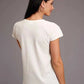 Stetson Round Up (Blanca) - Camiseta de manga corta para mujer