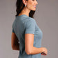 Stetson Vintage Script (Blue) - Women's Short Sleeve T-Shirt