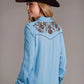 Stetson 1912 Crepe (Blue) - Women's Blouse