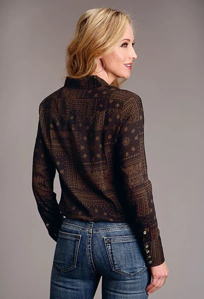 Stetson 1860 Bandana Print (Brown) - Women's Blouse