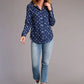 Stetson 01120 Vintage Ditzy (Blue) - Women's Blouse
