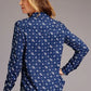 Stetson 01120 Vintage Ditzy (Blue) - Women's Blouse