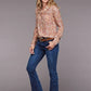 Stetson 2100 Sunset Floral (Pink) - Women's Blouse