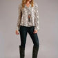 Stetson 00439 Snake Print (Cream) - Women's Blouse (Closeout)