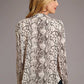 Stetson 00439 Snake Print (Cream) - Women's Blouse