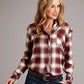 Stetson 1735 Ombre Plaid (Red) - Women's Blouse
