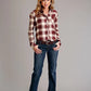 Stetson 1735 Ombre Plaid (Red) - Women's Blouse