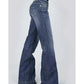 Pantalón vaquero Stetson 214 de mujer con ajuste estilo Trouser y bolsillo con costura diagonal
