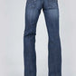 Vaqueros de mujer Stetson 214 Trouser Fit S Back Pocket (Denim lavado oscuro)