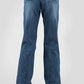 Stetson 214 Trouser Fit Flare Leg (Medium Wash) - Women's Jeans