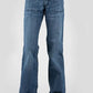 Stetson 214 Trouser Fit Flare Leg (Medium Wash) - Women's Jeans