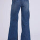 Stetson 751 de pierna ancha con bolsillos traseros ribeteados (mezclilla lavado medio) - Jeans de mujer