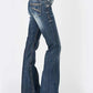 Stetson 816 Classic Boot Cut Blasted (Denim oscuro desgastado) - Jeans para mujer