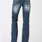Stetson 816 Classic Boot Cut Blasted (Denim oscuro desgastado) - Jeans para mujer