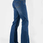 Stetson 816 Classic Stretch Boot Cut (Dark Wash) - Women's Jeans
