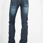 Pantalones vaqueros de mujer Stetson 818 Contemporary Styling S Pocket (Denim lavado oscuro)
