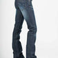 Pantalones vaqueros de mujer Stetson 818 Contemporary Styling S Pocket (Denim lavado oscuro)