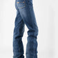 Stetson 915 High Rise Straight Fit Arrow Pocket (Medium Wash) - Women's Jeans