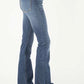 Stetson 921 High Waist Flare Fit (Brown/Medium Wash) - Women's Jeans