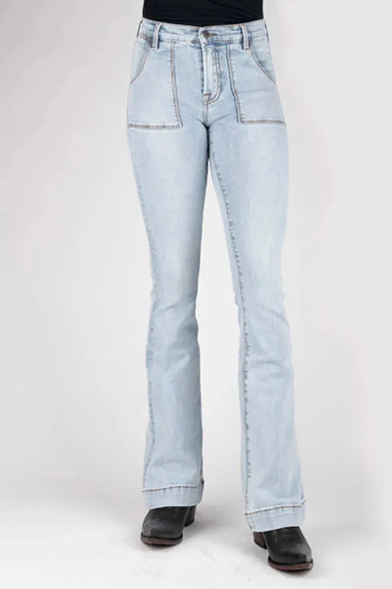 Stetson 921 Flare de cintura alta (Acabado Acid Wash) - Jeans para mujer
