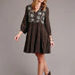 Stetson 1911 Embroidered Twill (Brown) - Women's Dress