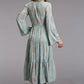 Stetson Aqua Mandala Print Dress - Women's Long Dress