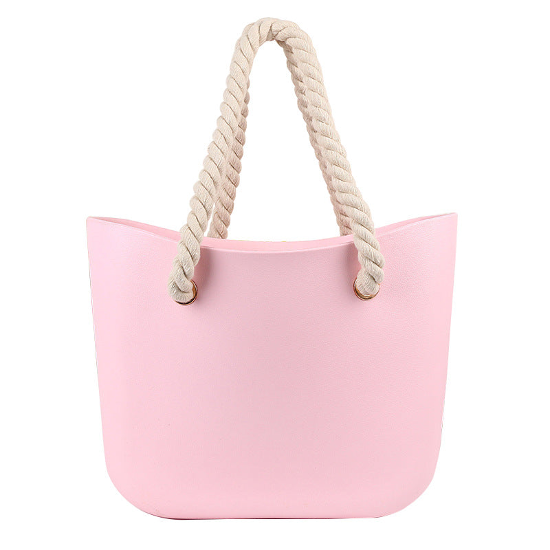 Women's Beach Candy Color Woven Hemp Rope Bags