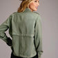Stetson Twill Zip (Olive) - Women's Bomber Jacket