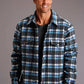 Stetson Plaid Flannel (Blue) - Men's Wool Shirt Jacket