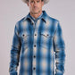 Stetson 2 Pocket Plaid (Blue) - Men's Wool Shirt Jacket