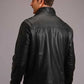 Stetson Novelty Solid Smooth Leather (Black) - Men's Leather Jacket