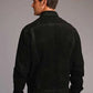 Stetson Novelty Solid Distressed (Black) - Men's Leather Jacket