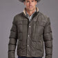 Stetson Novelty Solid Quilted (Grey) - Men's Nylon Jacket